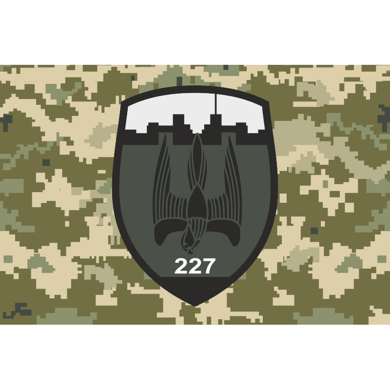 Флаг 227 ОБТрО (отдельный батальон Территориальной обороны) ВСУ. Вариант-03 Флаг 227 ОБТрО (отдельный батальон Территориальной обороны) ВСУ. Вариант-03