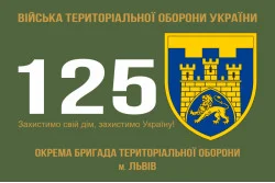 Флаг 125 ОБрТрО ВСУ (отдельная бригада территориальной обороны). Вариант-01 Флаг 125 ОБрТрО ВСУ (отдельная бригада территориальной обороны). Вариант-01