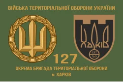 Флаг 127 ОБрТрО ВСУ (отдельная бригада территориальной обороны). Вариант-02 Флаг 127 ОБрТрО ВСУ (отдельная бригада территориальной обороны). Вариант-02