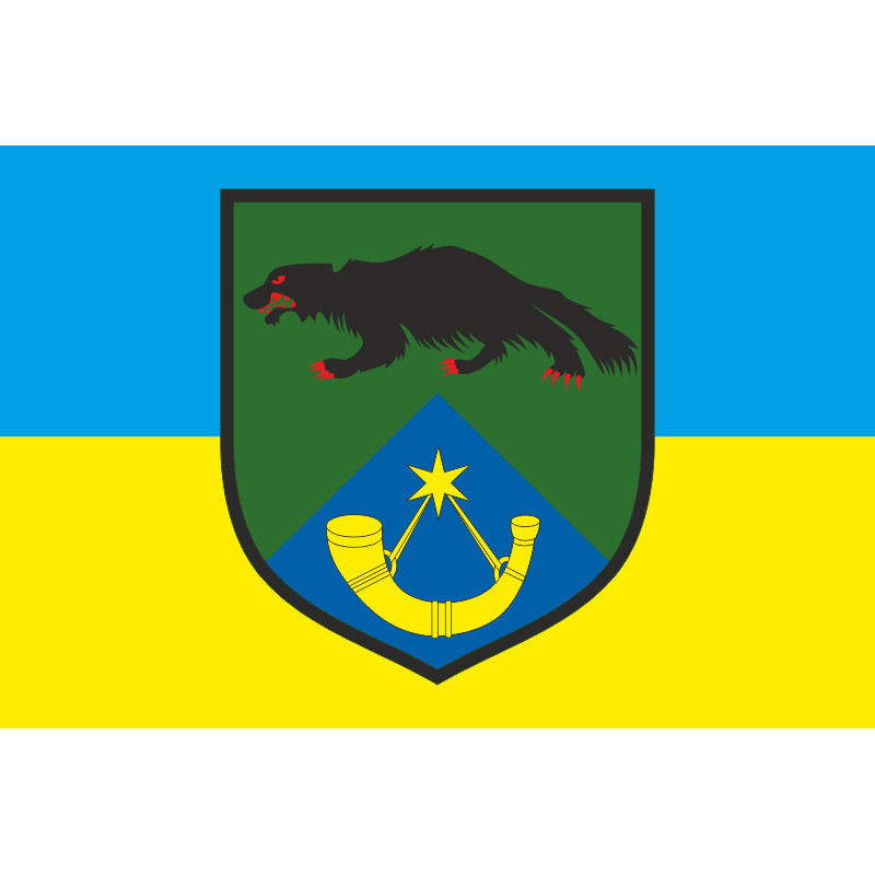 Прапор 68 ОЄБр (окрема єгерська бригада) ДШВ ЗСУ. Варіант-03 Прапор 68 ОЄБр (окрема єгерська бригада) ДШВ ЗСУ. Варіант-03