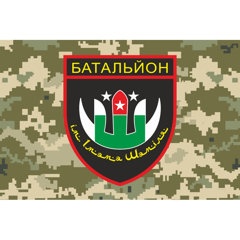 Флаг Дагестанского добровольческого батальона имени имама Шамиля ВСУ. Вариант-02 Флаг Дагестанского добровольческого батальона имени имама Шамиля ВСУ. Вариант-02