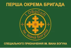 Флаг 1 ОБрСпН (отдельная бригада специального назначения) ТрО ВСУ. Вариант-01 Флаг 1 ОБрСпН (отдельная бригада специального назначения) ТрО ВСУ. Вариант-01