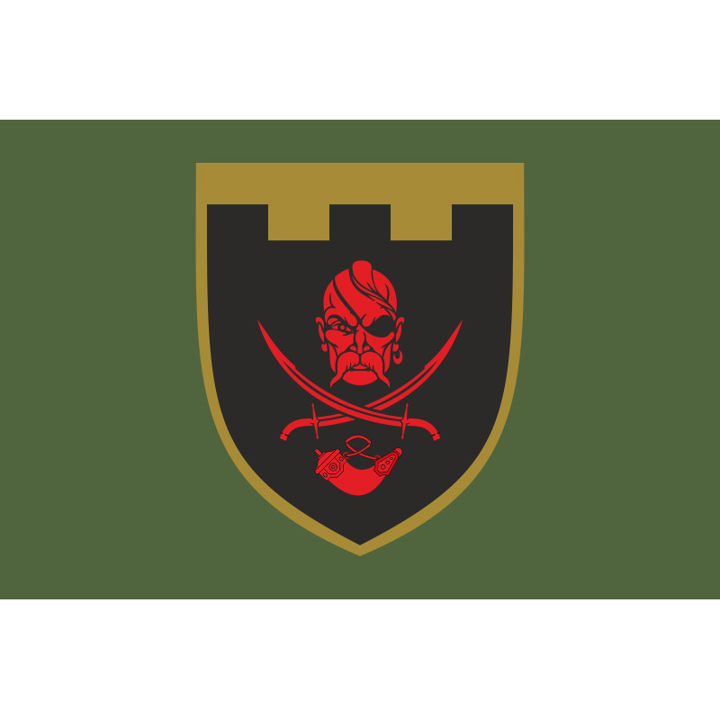 Прапор 129 ОБр ТрО ЗСУ (окрема бригада територіальної оборони). Варіант-05 Прапор 129 ОБр ТрО ЗСУ (окрема бригада територіальної оборони). Варіант-05