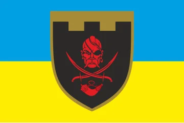 Флаг 129 ОБрТрО ВСУ (отдельная бригада территориальной обороны). Вариант-06