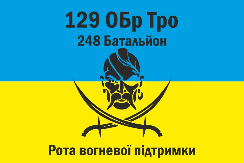 Флаг 248 ОБТрО (отдельный батальон Территориальной обороны) ВСУ Флаг 248 ОБТрО (отдельный батальон Территориальной обороны) ВСУ