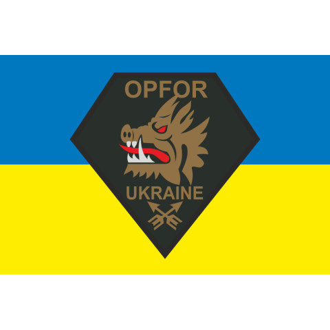 Прапор 214 ОСБ (окремий спеціальний батальйон) OPFOR ЗСУ. Варіант-01