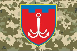 Флаг 122 ОБрТрО ВСУ (отдельная бригада территориальной обороны). Вариант-08