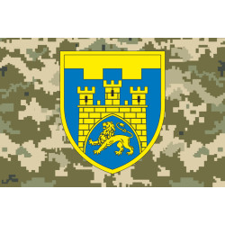 Прапор 125 ОБр ТрО ЗСУ (окрема бригада територіальної оборони). Варіант-08