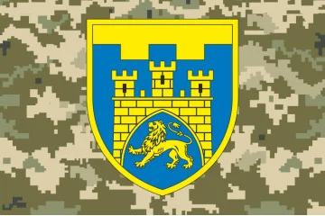 Флаг 125 ОБрТрО ВСУ (отдельная бригада территориальной обороны). Вариант-08