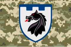 Флаг 155 ОБТрО (отдельный батальон Территориальной обороны) ВСУ. Вариант-08
