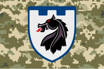 Флаг 155 ОБТрО (отдельный батальон Территориальной обороны) ВСУ. Вариант-08