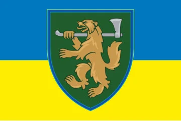 Флаг 68 ОЕБр (отдельная егерская бригада) ДШВ ВСУ. Вариант-05 Флаг 68 ОЕБр (отдельная егерская бригада) ДШВ ВСУ. Вариант-05