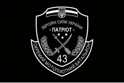 Флаг 43 ОМПБ (отдельный мотопехотный батальон) ВСУ. Вариант-02