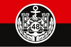 Флаг 48 ИБр (инженерная бригада) ВСУ. Вариант-03 Флаг 48 ИБр (инженерная бригада) ВСУ. Вариант-03