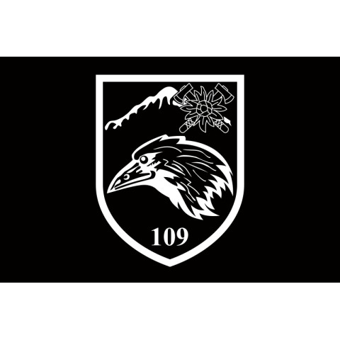 Флаг 109 ОГШБ (отдельный горно-штурмовой батальон) 10 ОГШБр ВСУ. Вариант-10 Флаг 109 ОГШБ (отдельный горно-штурмовой батальон) 10 ОГШБр ВСУ. Вариант-10