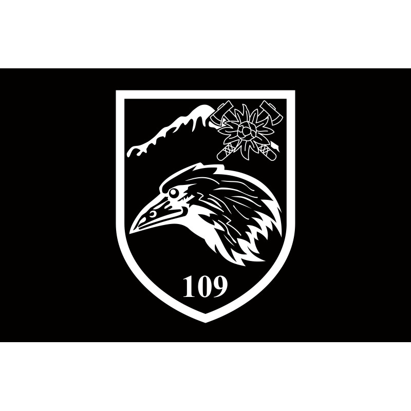 Флаг 109 ОГШБ (отдельный горно-штурмовой батальон) 10 ОГШБр ВСУ. Вариант-10 Флаг 109 ОГШБ (отдельный горно-штурмовой батальон) 10 ОГШБр ВСУ. Вариант-10