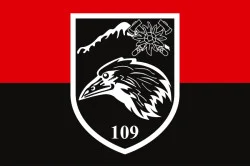 Прапор 109 ОГШБ (окремий гірсько-штурмовий батальйон) 10 ОГШБр ЗСУ. Варіант-11 Прапор 109 ОГШБ (окремий гірсько-штурмовий батальйон) 10 ОГШБр ЗСУ. Варіант-11