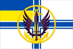 Флаг МП (морской пехоты) ВМС Украины. Вариант-05