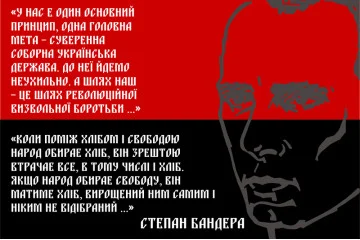 Флаг ОУН, ОУНР, УПА. Бандеровский флаг. Вариант-01