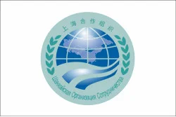 Прапор ШОС (шанхайська організація співробітництва) Прапор ШОС (шанхайська організація співробітництва)