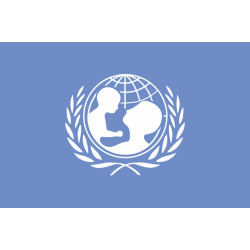 Флаг ЮНИСЕФ (UNICEF). Вариант-01