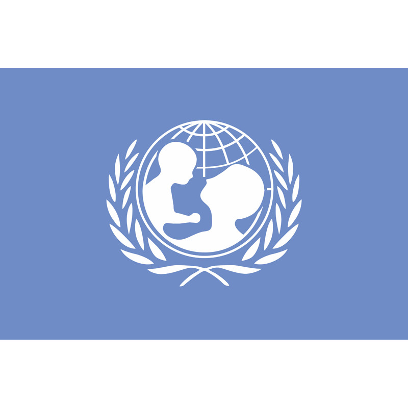 Флаг ЮНИСЕФ (UNICEF). Вариант-01 Флаг ЮНИСЕФ (UNICEF). Вариант-01