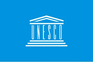Флаг ЮНЕСКО (UNESCO) - Организация Объединенных Наций по вопросам образования, науки и культуры