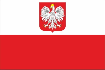 Прапор Польщі (з гербом) Прапор Польщі (з гербом)