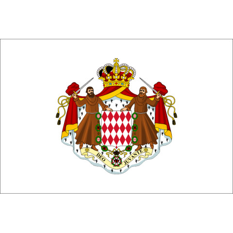 Прапор Монако (з гербом). Варіант-01 Прапор Монако (з гербом). Варіант-01