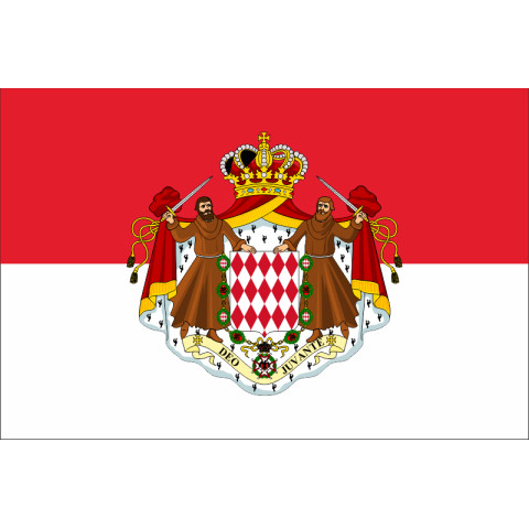 Прапор Монако (з гербом). Варіант-02 Прапор Монако (з гербом). Варіант-02
