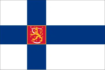 Флаг Финляндии (с гербом) Флаг Финляндии (с гербом)