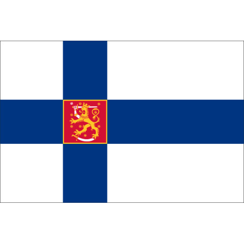 Флаг Финляндии (с гербом) Флаг Финляндии (с гербом)