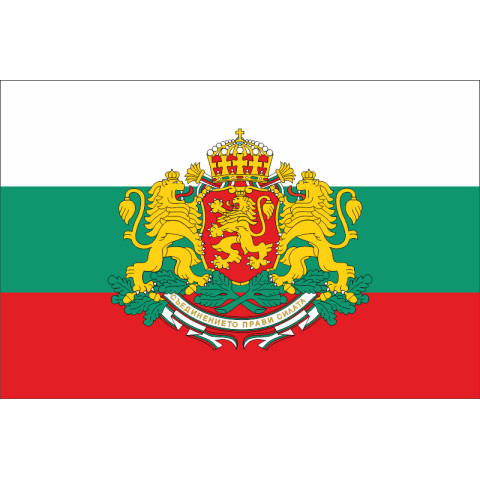 Прапор Болгарії (з гербом). Варіант-02 Прапор Болгарії (з гербом). Варіант-02