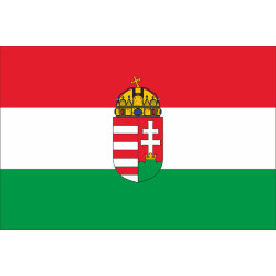 Флаг Венгрии (с гербом). Вариант-02