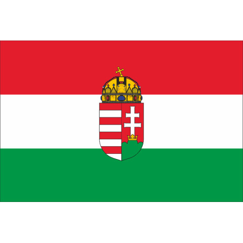 Флаг Венгрии (с гербом). Вариант-02 Флаг Венгрии (с гербом). Вариант-02