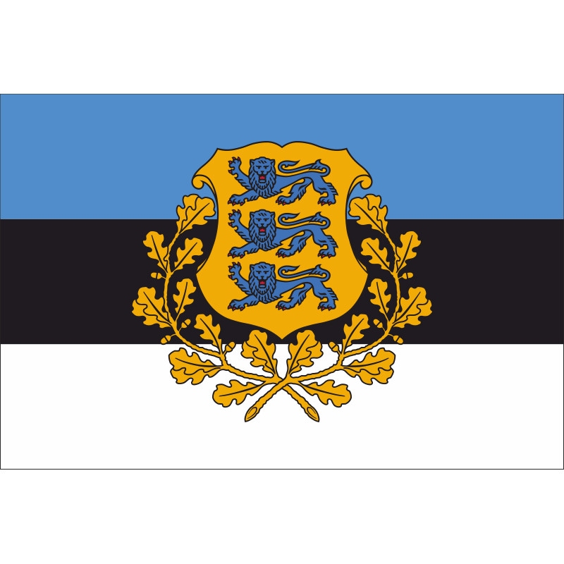 Флаг Эстонии (с гербом) Флаг Эстонии (с гербом)