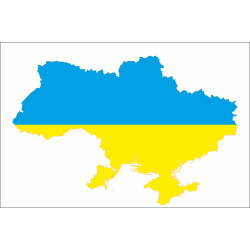 Флаг Украины на карте. Вариант-01 Флаг Украины на карте. Вариант-01