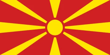 Флаг Северной Македонии. Вариант-01 Флаг Северной Македонии. Вариант-01