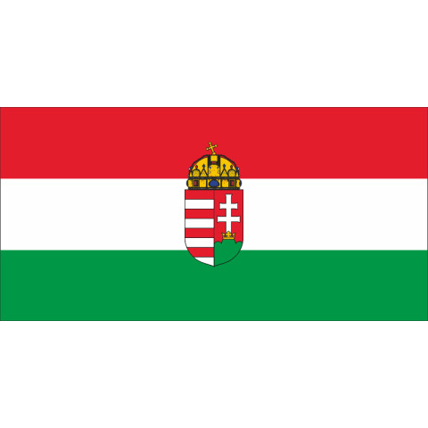 Флаг Венгрии (с гербом). Вариант-01 Флаг Венгрии (с гербом). Вариант-01