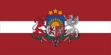 Прапор Латвії (з гербом). Варіант-01 Прапор Латвії (з гербом). Варіант-01