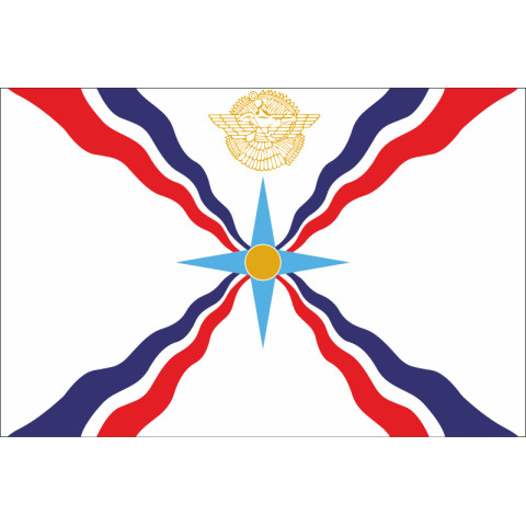 Флаг ассирийцев. Вариант-02