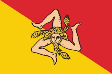 Флаг сицилийцев. Вариант-02 Флаг сицилийцев. Вариант-02