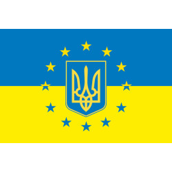 Прапор «Україна - Європа». Варіант-02 Прапор «Україна - Європа». Варіант-02