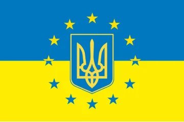 Прапор «Україна - Європа». Варіант-02 Прапор «Україна - Європа». Варіант-02