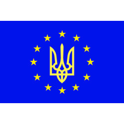 Прапор «Україна - Європа». Варіант-03 Прапор «Україна - Європа». Варіант-03