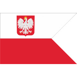 Прапор ВМС (військово-морські сили) Польщі Прапор ВМС (військово-морські сили) Польщі