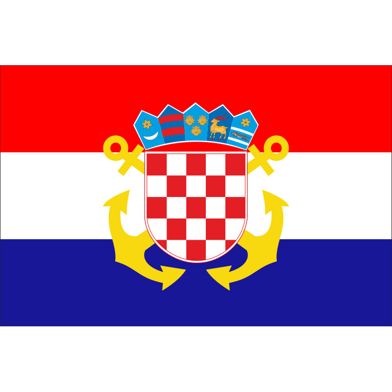 Прапор ВМС (військово-морські сили) Хорватії Прапор ВМС (військово-морські сили) Хорватії