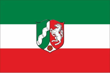 Флаг земли Северный Рейн-Вестфалия, Германия Флаг земли Северный Рейн-Вестфалия, Германия