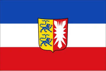 Флаг земли Шлезвиг-Гольштейн, Германия Флаг земли Шлезвиг-Гольштейн, Германия