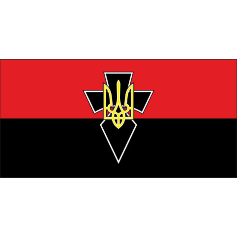 Флажок ОУН, ОУНР, УПА, Бандеровский. Вариант-02 Флажок ОУН, ОУНР, УПА, Бандеровский. Вариант-02